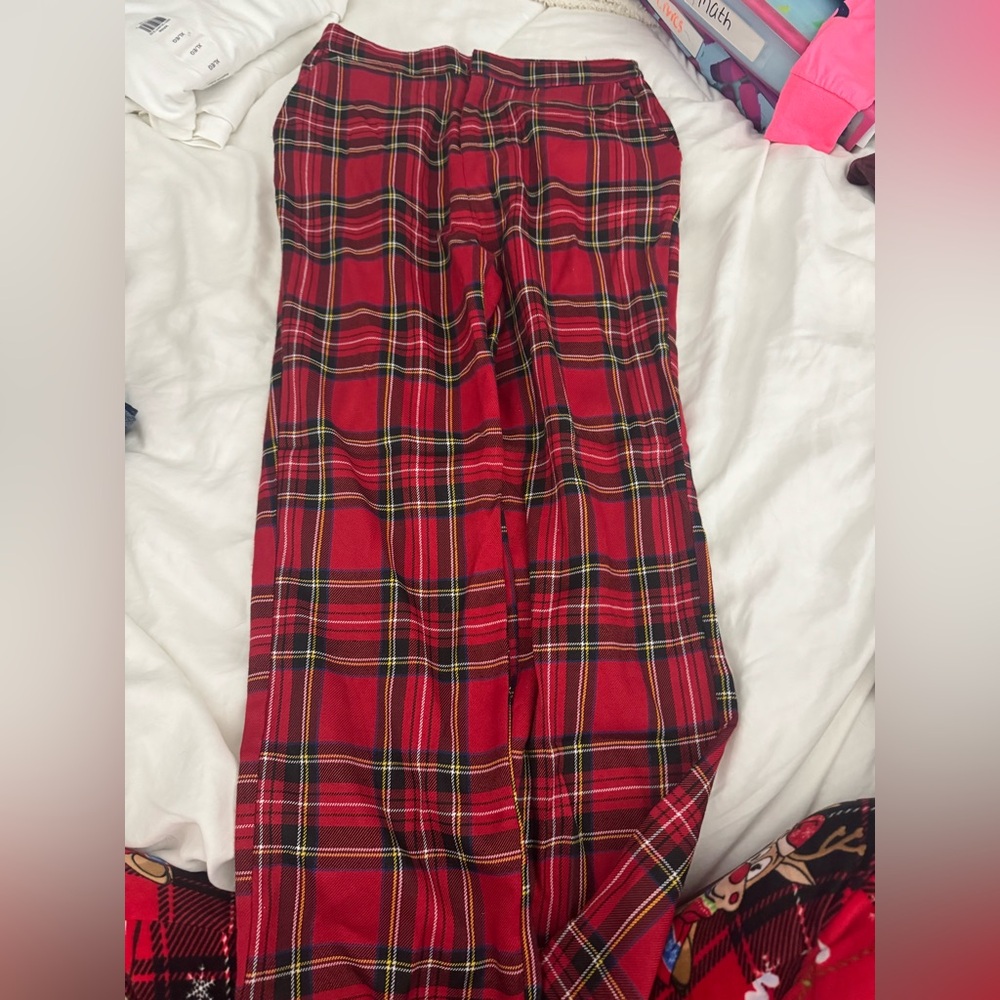 Forever 21 Red Plaid pants